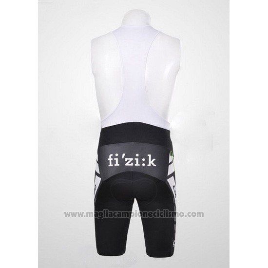 2012 Abbigliamento Ciclismo Cannondale Nero e Bianco Manica Corta e Salopette